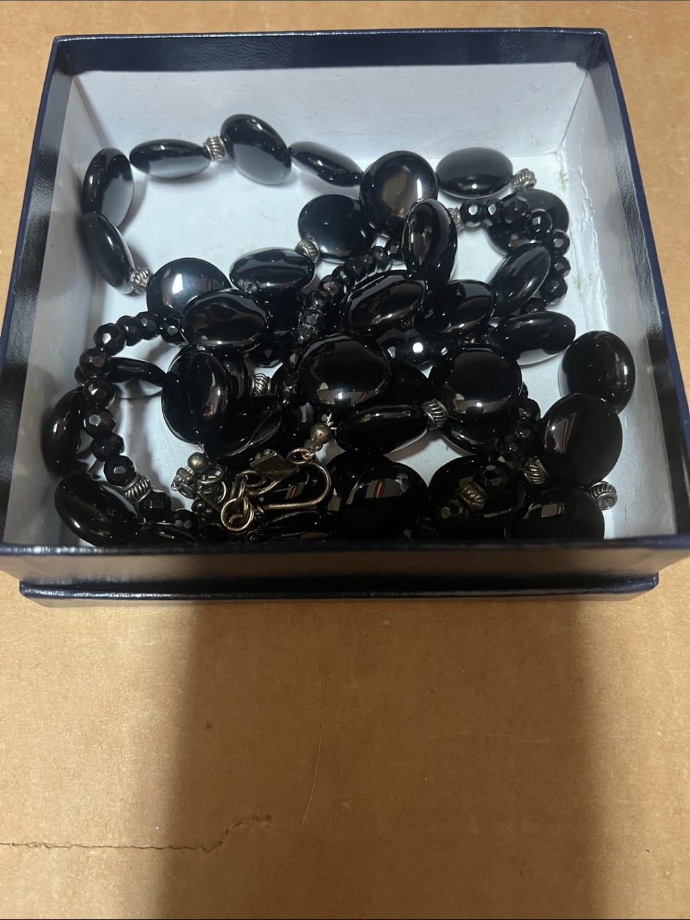 Onyx and Sterling Necklace